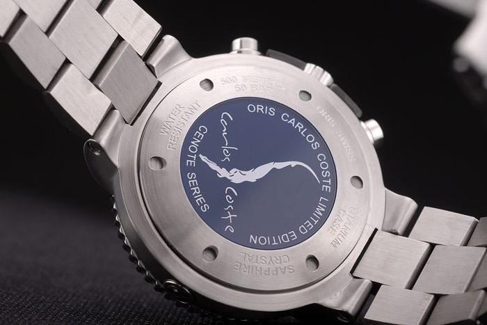 Oris Limited Edition Carlos Coste Stainless Steel Strap 7894 - Image 7