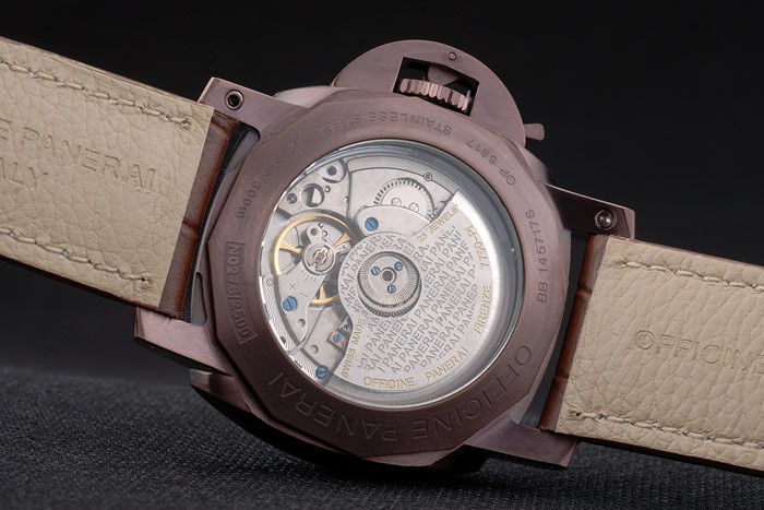 Panerai  Luminor Brown Leather Strap Black Dial 80160 - Image 9