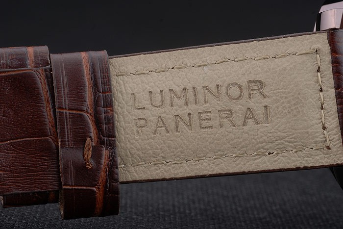 Panerai  Luminor Brown Leather Strap Black Dial 80163 - Image 8