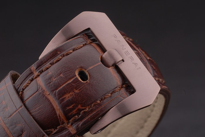 Panerai  Luminor Brown Leather Strap Black Dial 80164 - Image 6