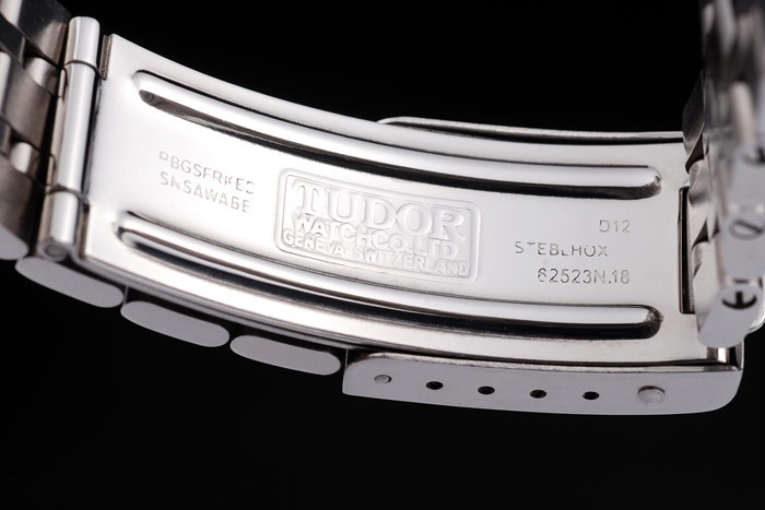 Tudor Swiss Classic Prince Date Stainless Steel Case Silver Ribbed Bezel White Dial - Image 5