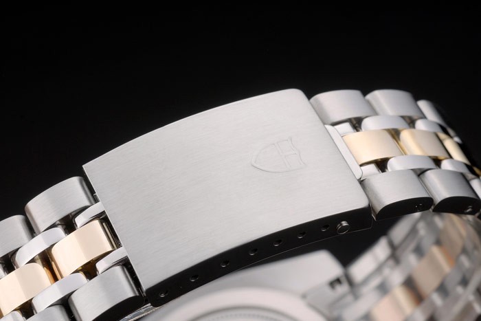 Swiss Tudor Classic Rose Crystal Encrusted Bezel Crystal Encrusted Golden Dial 80304 - Image 5