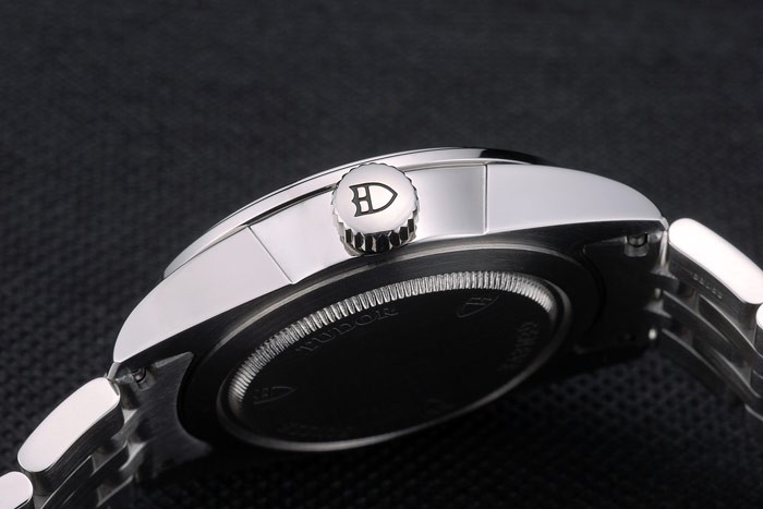 Swiss Tudor Classic Stainless Steel Bracelet Silver Patterned Silver Dial 80298 - Image 8