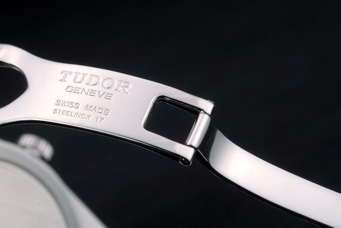 Swiss Tudor Classic Stainless Steel Bracelet Silver Black Dial 80300 - Image 6