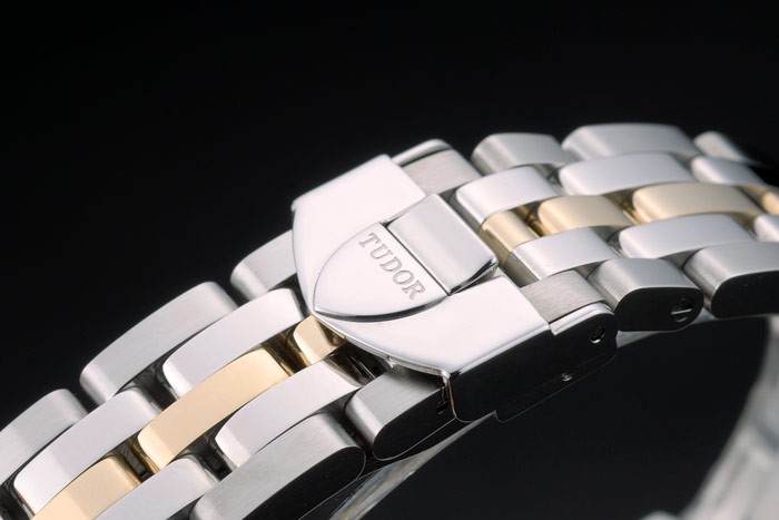 Swiss Tudor Classic Rose Gold Ribber Bezel Crystal Encrusted Silver Dial 80303 - Image 5