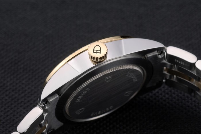 Swiss Tudor Classic Rose Gold Ribber Bezel Crystal Encrusted Silver Dial 80303 - Image 8