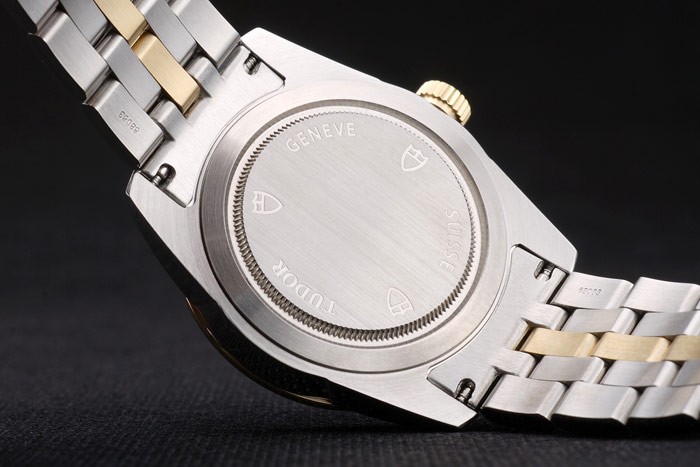 Swiss Tudor Classic Rose Gold and Stainless Steel Polished Bezel Golden Dial 80305 - Image 7