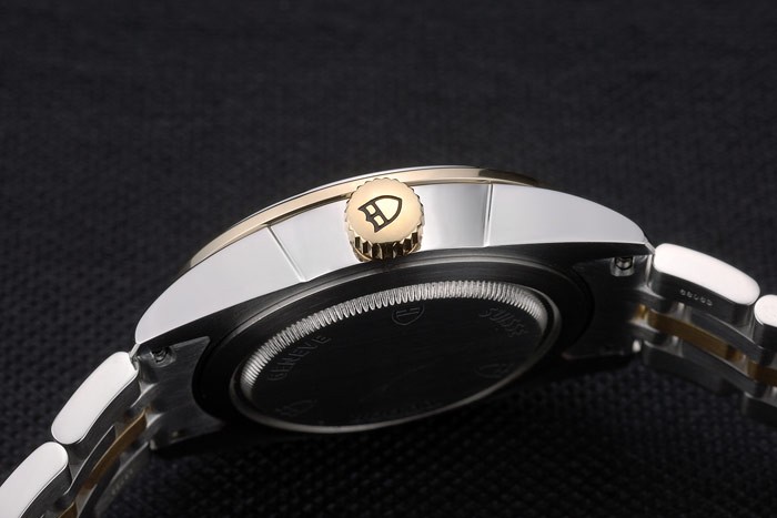 Swiss Tudor Classic Rose Gold and Stainless Steel Polished Bezel Golden Dial 80305 - Image 8