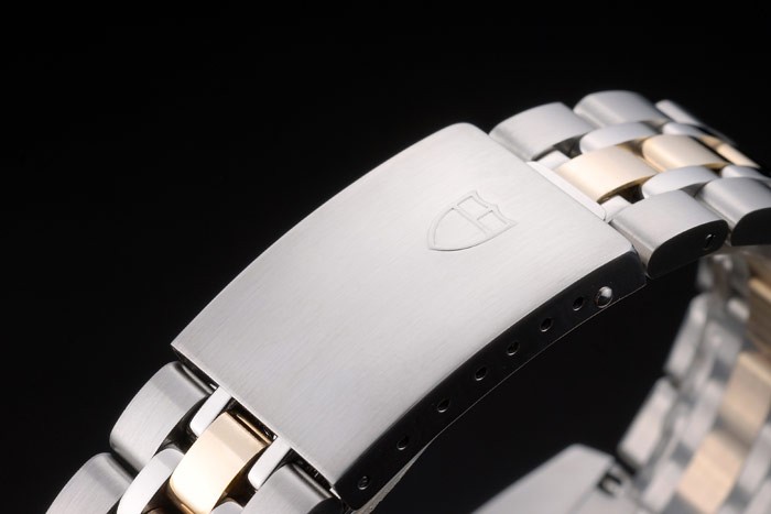 Swiss Tudor Classic Rose Gold Ribber Bezel Crystal Encrusted White Dial 80301 - Image 5