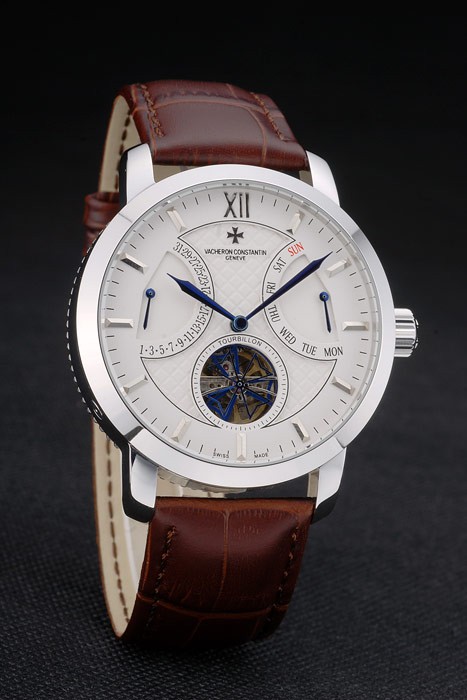 Vacheron Constantin Luxury Leather Watch 80228 - Image 3