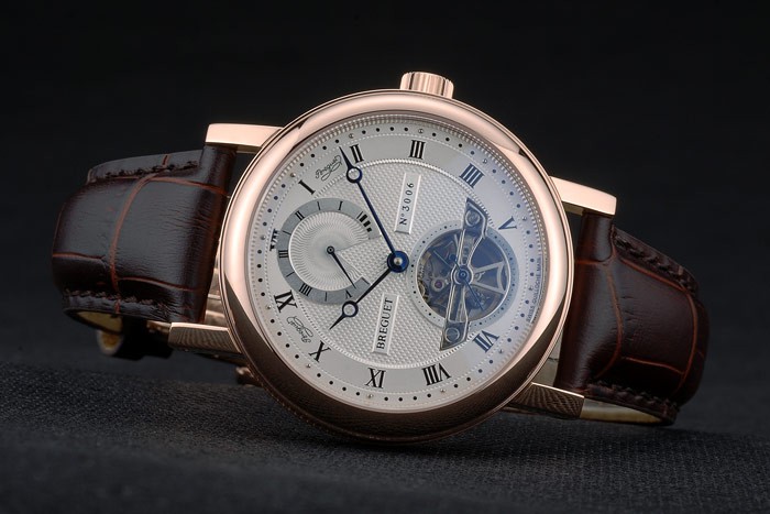 Breguet Classique Complications Rose Gold Case Dark Brown Leather Strap 80154 - Image 5