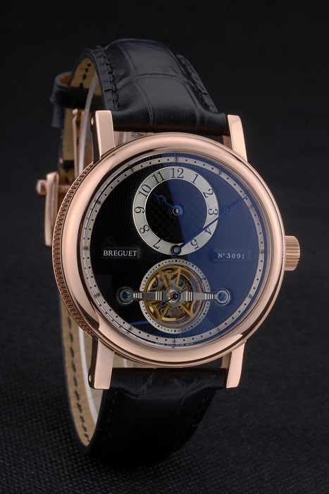 Breguet Classique Complications Rose Gold Case Black Leather Strap 80155 - Image 4