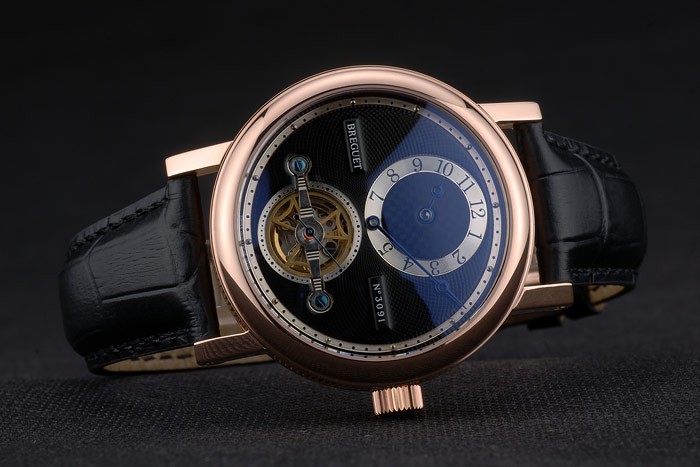Breguet Classique Complications Rose Gold Case Black Leather Strap 80155 - Image 5