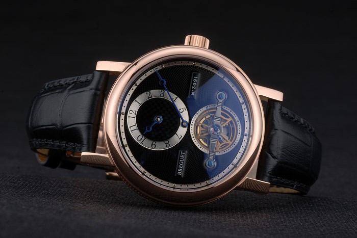 Breguet Classique Complications Rose Gold Case Black Leather Strap 80155 - Image 6