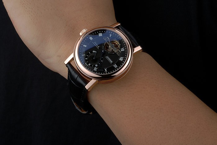 Breguet Classique Complications Rose Gold Case Black Leather Strap 80156 - Image 3