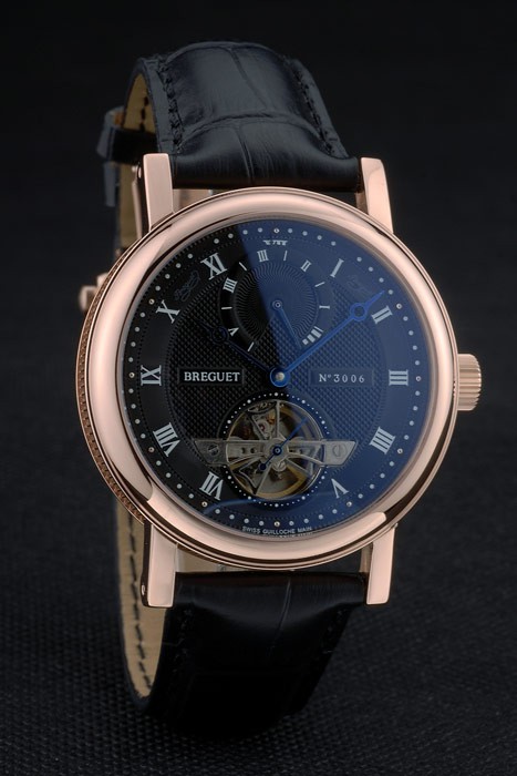 Breguet Classique Complications Rose Gold Case Black Leather Strap 80156 - Image 4