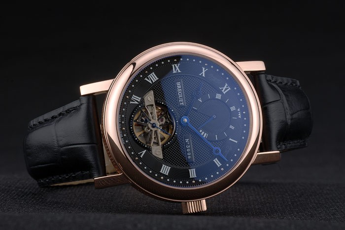 Breguet Classique Complications Rose Gold Case Black Leather Strap 80156 - Image 5