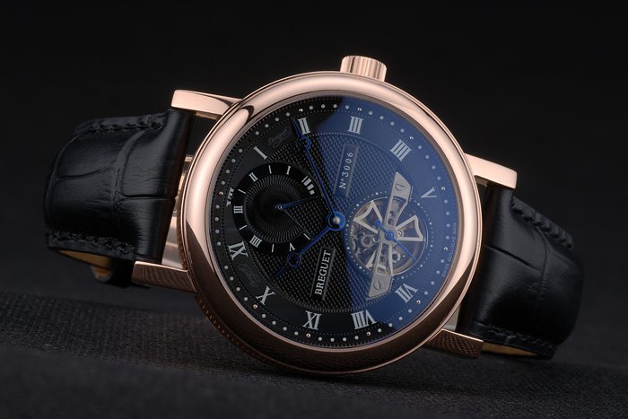 Breguet Classique Complications Rose Gold Case Black Leather Strap 80156 - Image 6