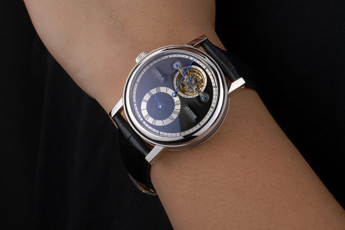 Breguet Classique Complications Stainless Steel Case Black Leather Strap 80158 - Image 3