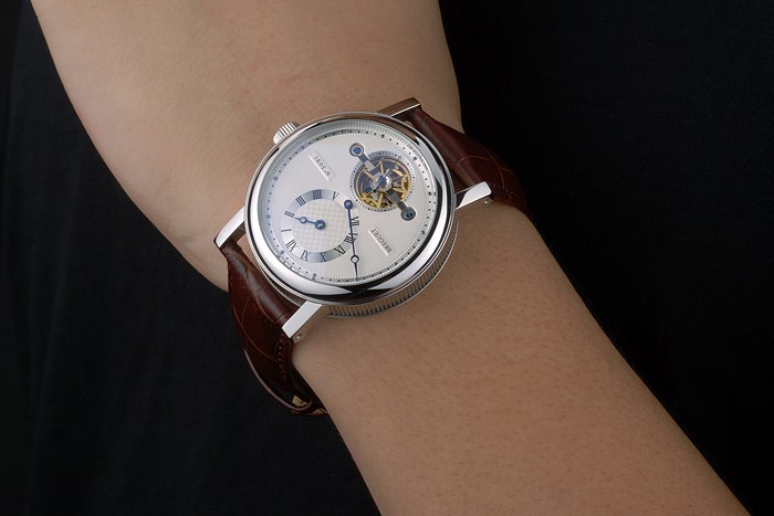 Breguet Classique Complications Stainless Steel Case Brown Leather Strap 80159 - Image 3