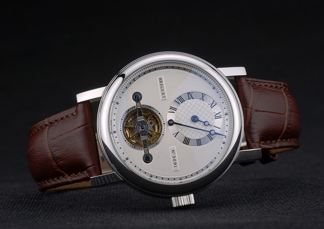 Breguet Classique Complications Stainless Steel Case Brown Leather Strap 80159 - Image 5