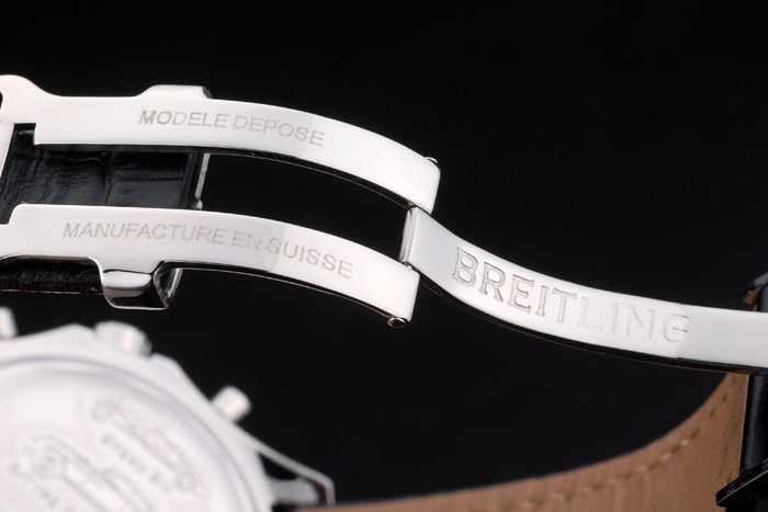 Swiss Breitling Bentley Black Croco Leather Bracelet Black Dial 80286 - Image 8