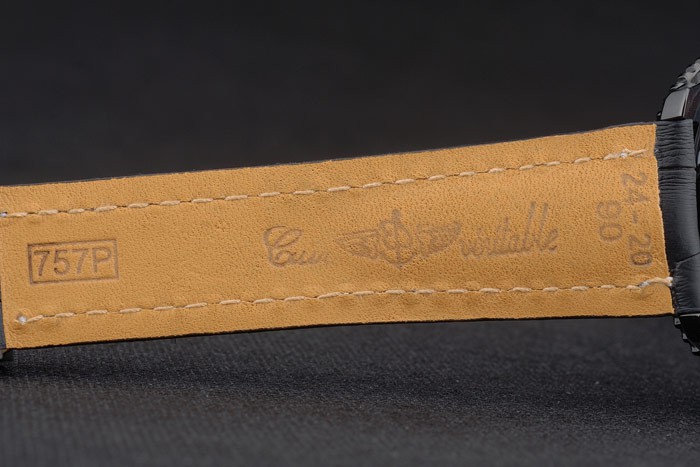 Breitling Certifie Black Leather Strap Black Dial Chronograph 80179 - Image 10