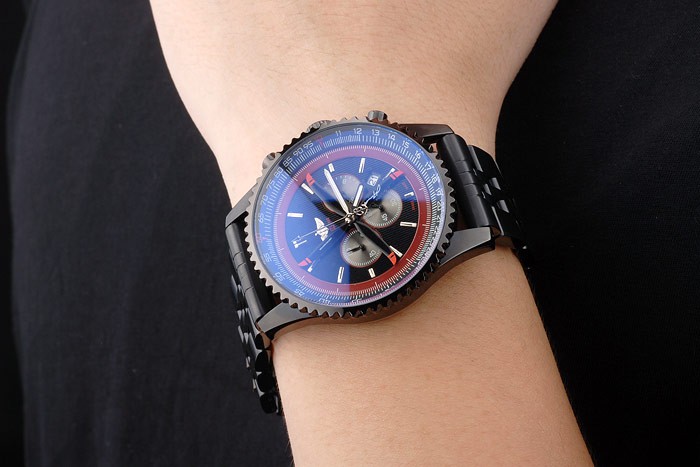 Breitling Certifie Black Stainless Steel Strap Black Dial Chronograph 80172 - Image 9