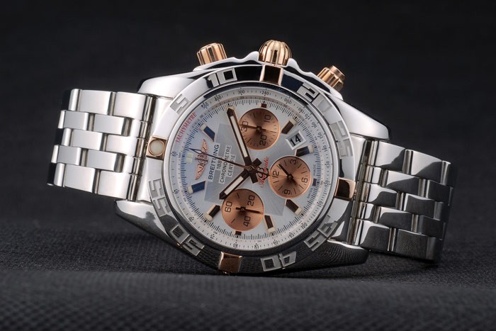 Swiss Breitling Certifie Stainless Steel Bezel White Dial 80288 - Image 4