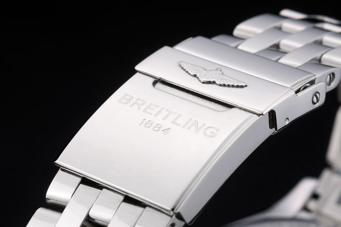 Swiss Breitling Certifie Stainless Steel Bezel White Dial 80288 - Image 5