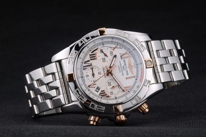 Swiss Breitling Certifie Stainless Steel Bezel White Dial 80289 - Image 3