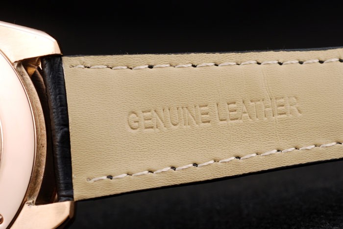 Tag Heuer Carrera Rose Gold Case Black Dial Black Leather Strap - Image 8