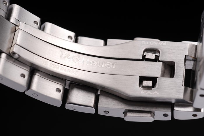 Tag Heuer Carrera Tachymeter Bezel Black Dial Stainless Steel Strap - Image 5