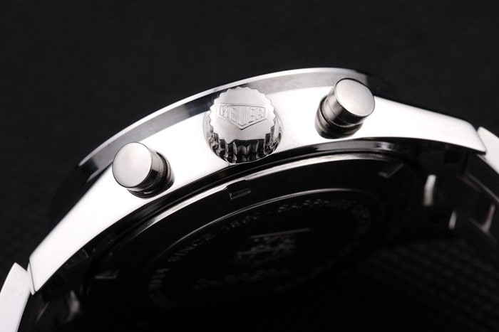 Tag Heuer Carrera Tachymeter Bezel Black Dial Stainless Steel Strap - Image 7