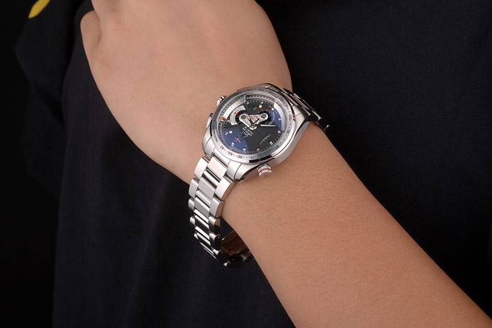 Tag Heuer Carrera Stainless Steel Case and Strap Black Dial 7909 - Image 2