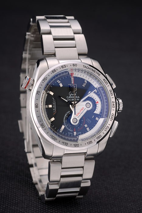 Tag Heuer Carrera Stainless Steel Case and Strap Black Dial 7909 - Image 3