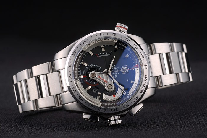 Tag Heuer Carrera Stainless Steel Case and Strap Black Dial 7909 - Image 4