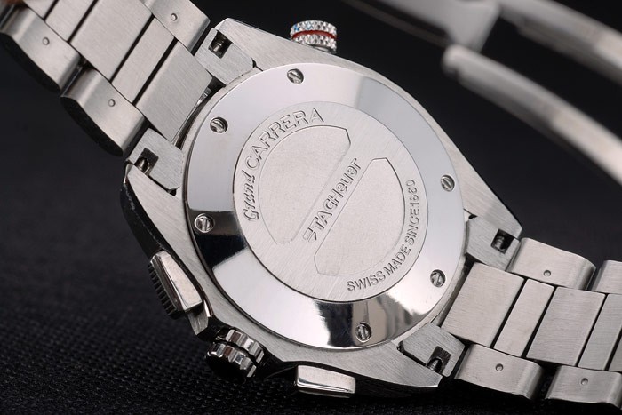 Tag Heuer Carrera Stainless Steel Case and Strap Black Dial 7909 - Image 8