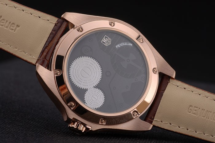 Tag Heuer Carrera Pendulum Brown Leather Strap 7918 - Image 11