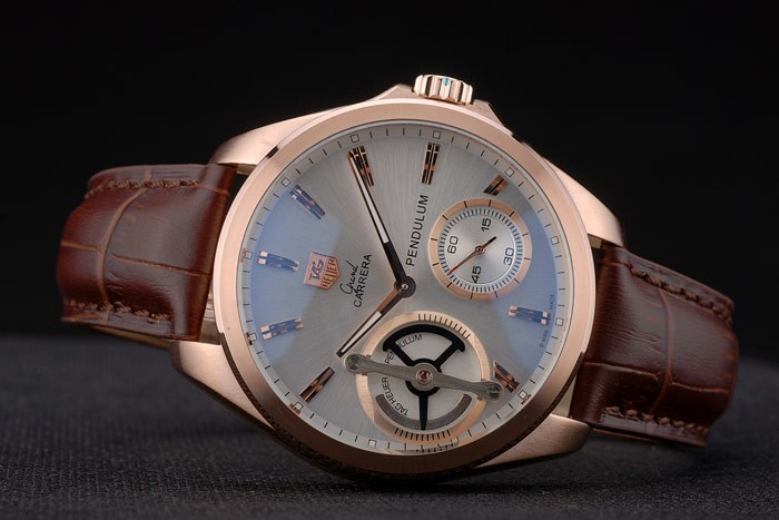 Tag Heuer Carrera Pendulum Brown Leather Strap 7918 - Image 6