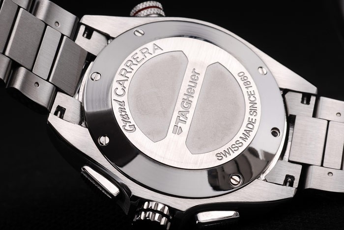Tag Heuer Carrera Tachymeter Bezel White Dial Stainless Steel Strap - Image 6
