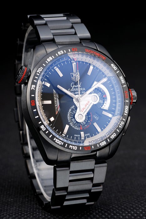 Tag Heuer Carrera Black Stainless Steel Case Black Dial - Image 2
