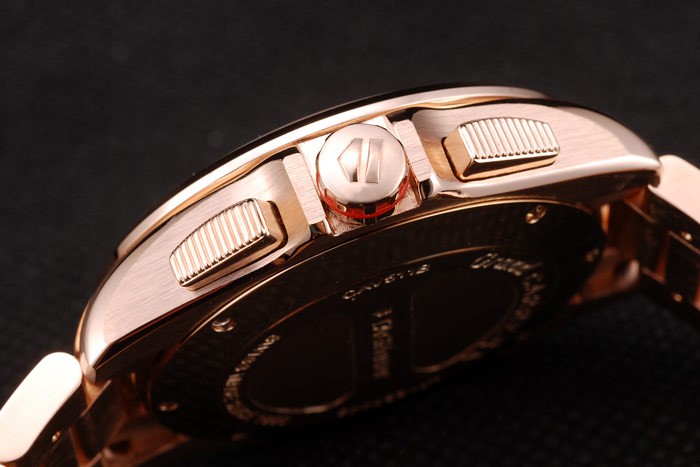 Tag Heuer Carrera Rose Gold Case Black Dial - Image 9