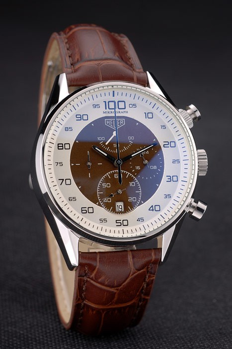 Tag Heuer Mikrograph Limited Edition Brown Leather Strap 7916 - Image 4
