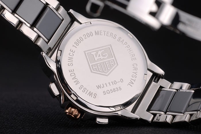 Tag Heuer Carrera Black Ceramic Bezel Stainless Steel Strap 7913 - Image 7