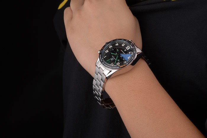 Tag Heuer Carrera McLaren Black Ceramic Bezel Stainless Steel Strap 7920 - Image 9