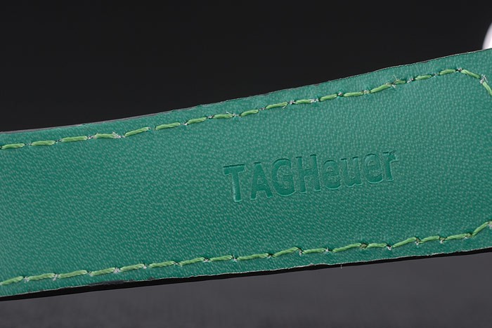 Tag Heuer Carrera McLaren Black Ceramic Bezel Black Perforated Leather Strap 7921 - Image 10