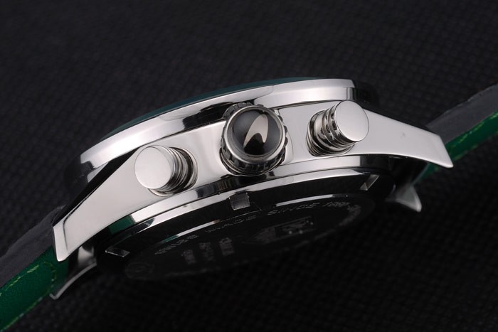 Tag Heuer Carrera McLaren Black Ceramic Bezel Black Perforated Leather Strap 7921 - Image 2