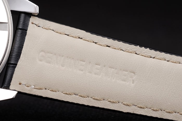 Tag Heuer Swiss Carrera Tachymeter Bezel Black Leather Strap Checkered Brown Dial - Image 8