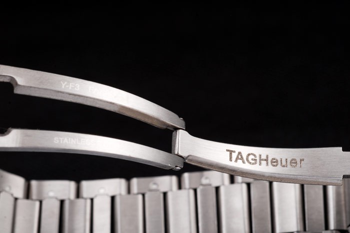 Tag Heuer Swiss Carrera Tachymeter Bezel Stainless Steel White Dial - Image 6